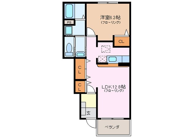 宇治山田駅 徒歩39分 1階の物件間取画像